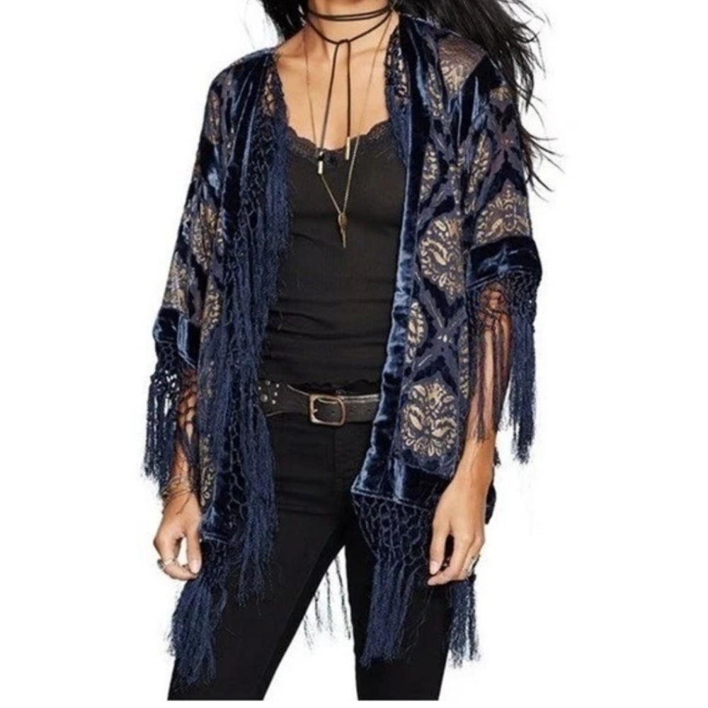 Denim & Supply Ralph Lauren burnout open-front kimono